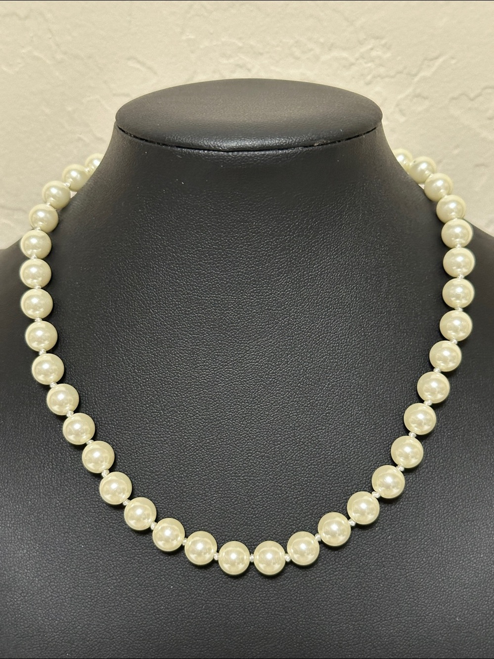 Charter Club 8mm 16” Faux Pearl Hand Knotted Necklace